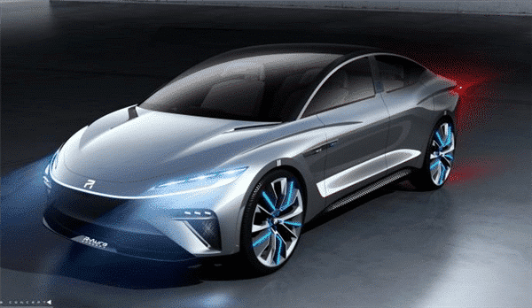 Roewe concept car has a flexible folding center console that resembles Huawei Mate Xs