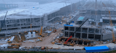 Tesla Shanghai Model Y factory begins internal installation