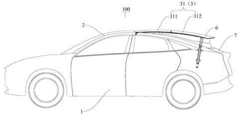 Xpeng patents deformable roof