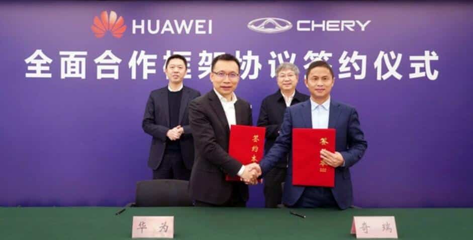 Huawei and Chery signed agreement to help the latter build smart cars