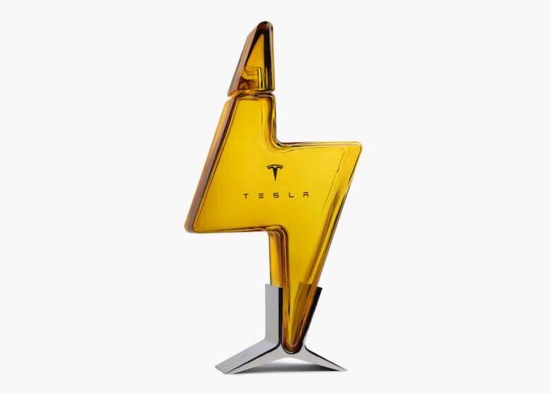 Tesla Tequila's empty bottles available for pre-order in China for about 9 each