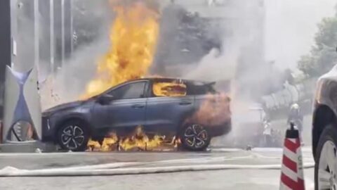 Xpeng G3 catches fire at charging station, hours before EV maker unveils LiDAR-equipped P5 sedan