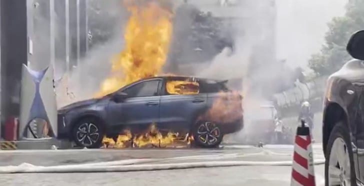 Xpeng G3 catches fire at charging station, hours before EV maker unveils LiDAR-equipped P5 sedan