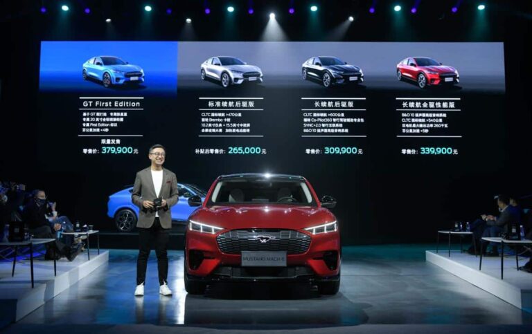 China-made Ford Mustang Mach-E SUV launched with access to Nio charging network