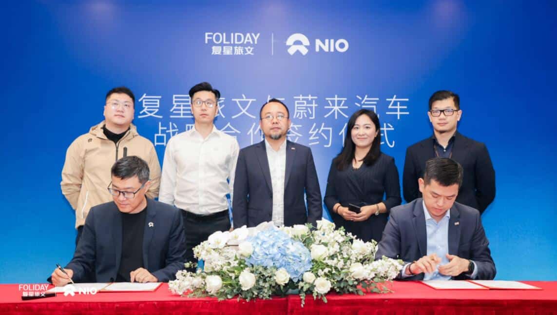 Nio signs long-term strategic co-op deal with China's leading tourism group
