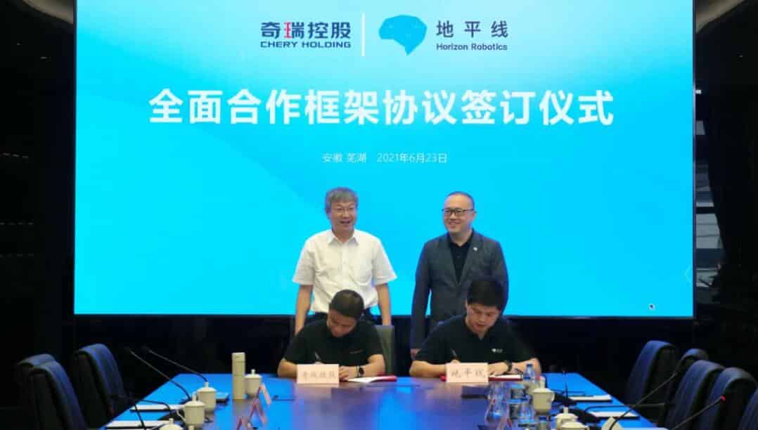 Chery to develop smart car solutions with self-driving chip maker Horizon Robotics