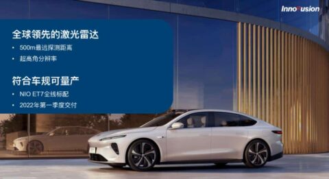 Nio's LiDAR supplier says it's offering ET7 with a high-performance product