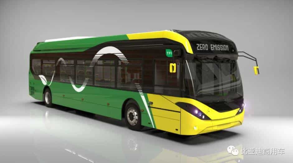 BYD gets first order for 200 pure electric buses from Ireland