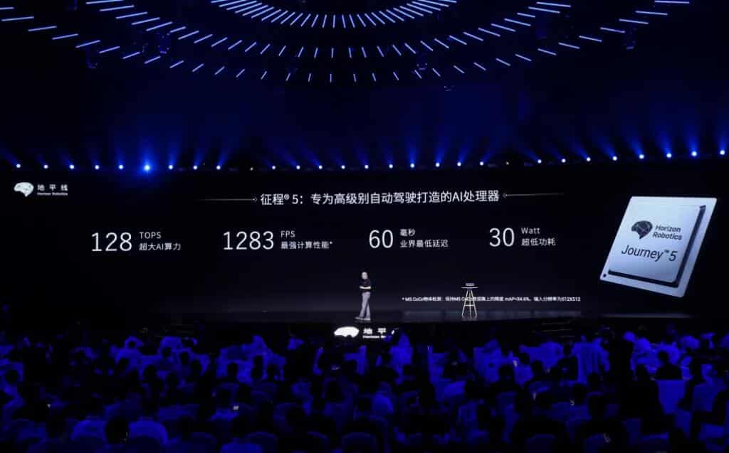 Horizon Robotics launches Journey 5 chip with 128 TOPS of AI computing power