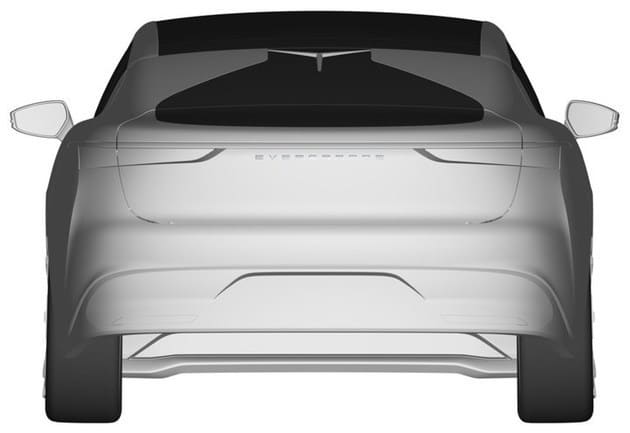 Patent drawings of Evergrande Auto's flagship sedan Hengchi 1 revealed