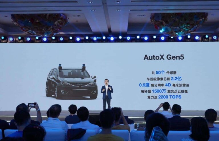 Chinese autonomous driving firm AutoX unveils next-gen system with 2200 TOPS computing power