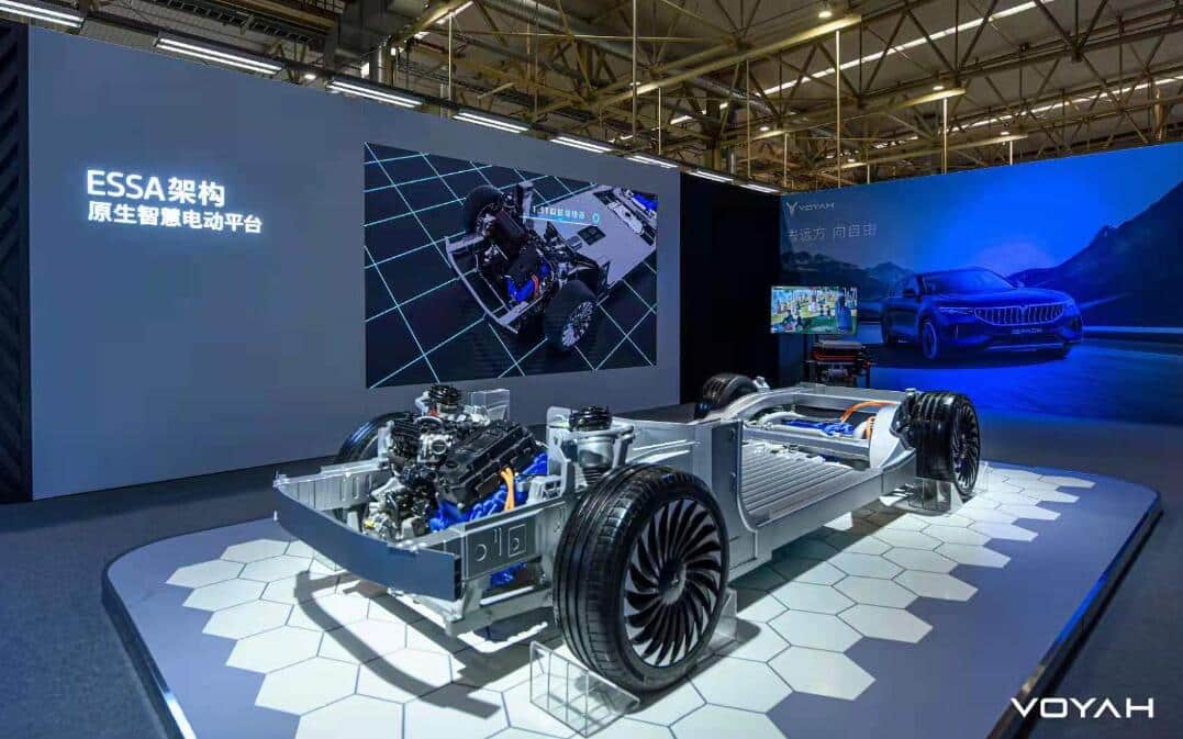 Dongfeng Motor's premium EV brand Voyah's first production vehicle rolls off line