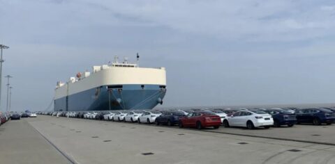 Tesla sends 4,410 China-made Model 3s to Europe