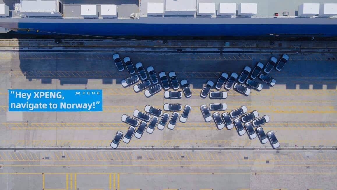 Xpeng sends flagship sedan P7 to Norway for first time