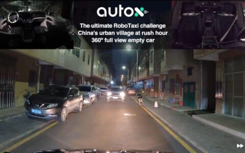 Chinese autonomous driving firm AutoX shows its capabilities on chaotic and dense roads