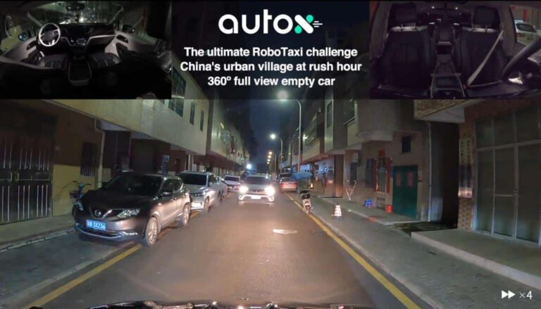 Chinese autonomous driving firm AutoX shows its capabilities on chaotic and dense roads