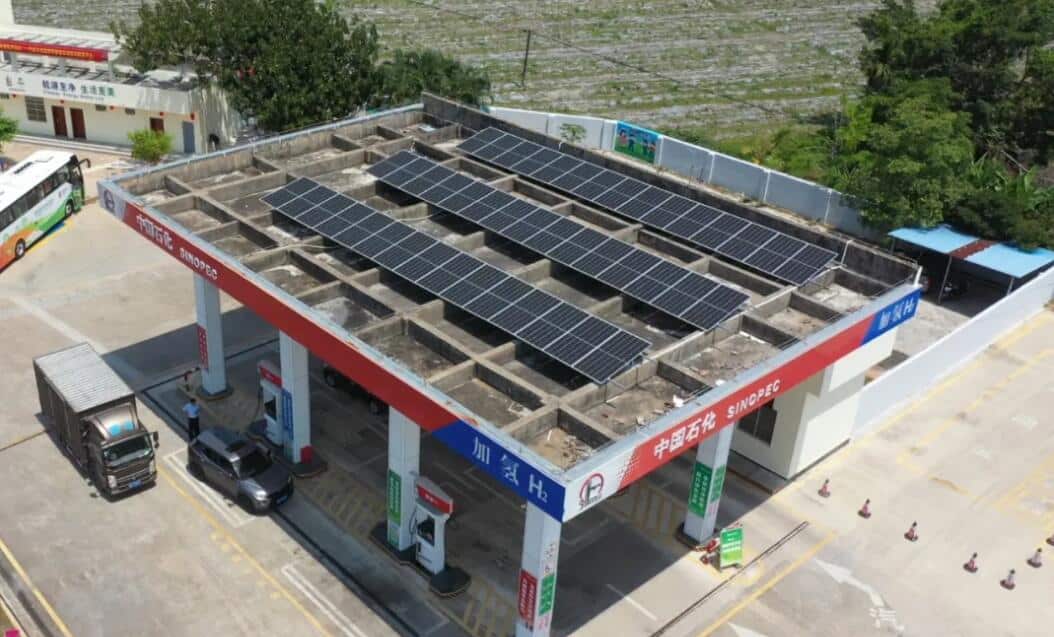 Sinopec says it has 205 gas stations equipped with photovoltaic power generation