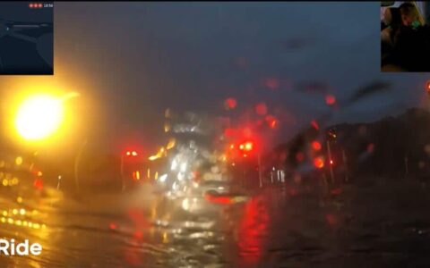 WeRide shows its self-driving capabilities in heavy rain and during rush hour