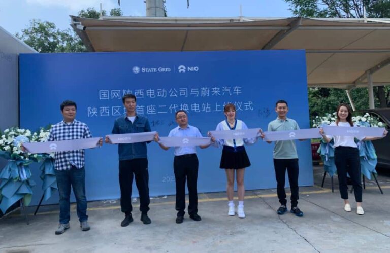 Nio's battery swap station built with State Grid affiliate in operation