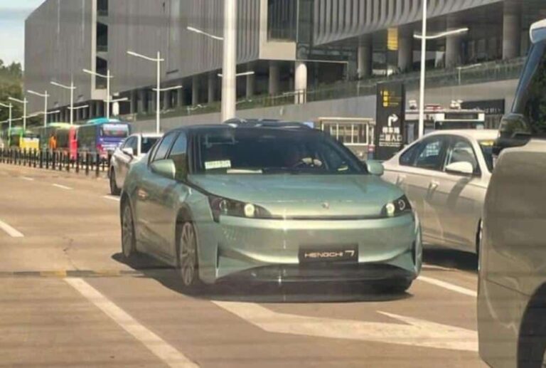 Evergrande Auto's Hengchi 7 sedan seen undergoing road tests