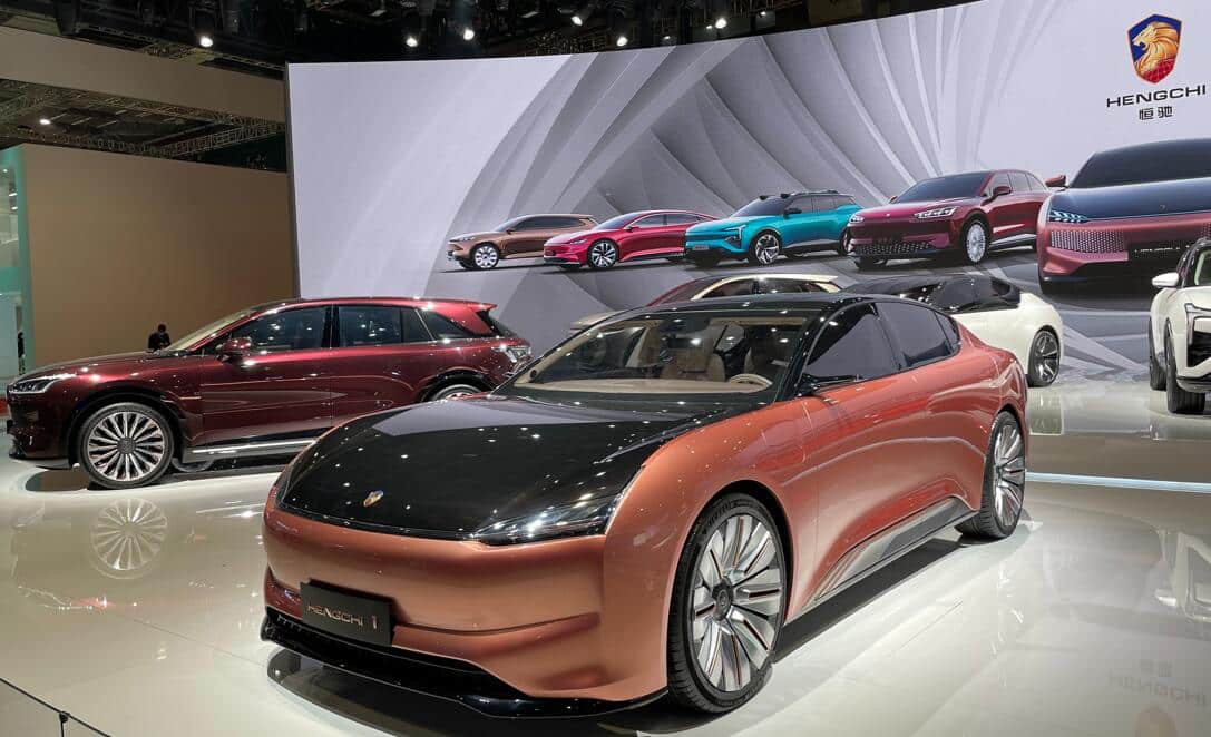 Evergrande Auto's Hengchi 7 sedan seen undergoing road tests