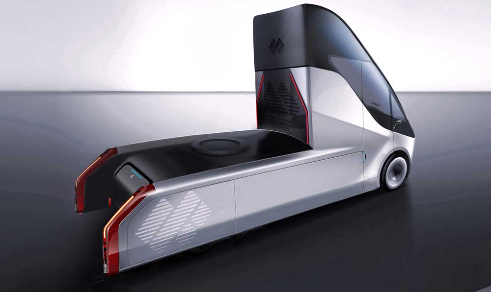 Baidu-backed DeepWay unveils heavy truck that can support up to L4 autonomous driving