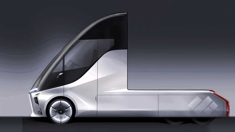 Baidu-backed DeepWay unveils heavy truck that can support up to L4 autonomous driving