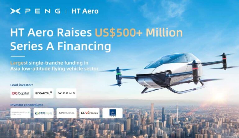 Xpeng's flying car unit HT Aero closes over $500 million in Series A funding