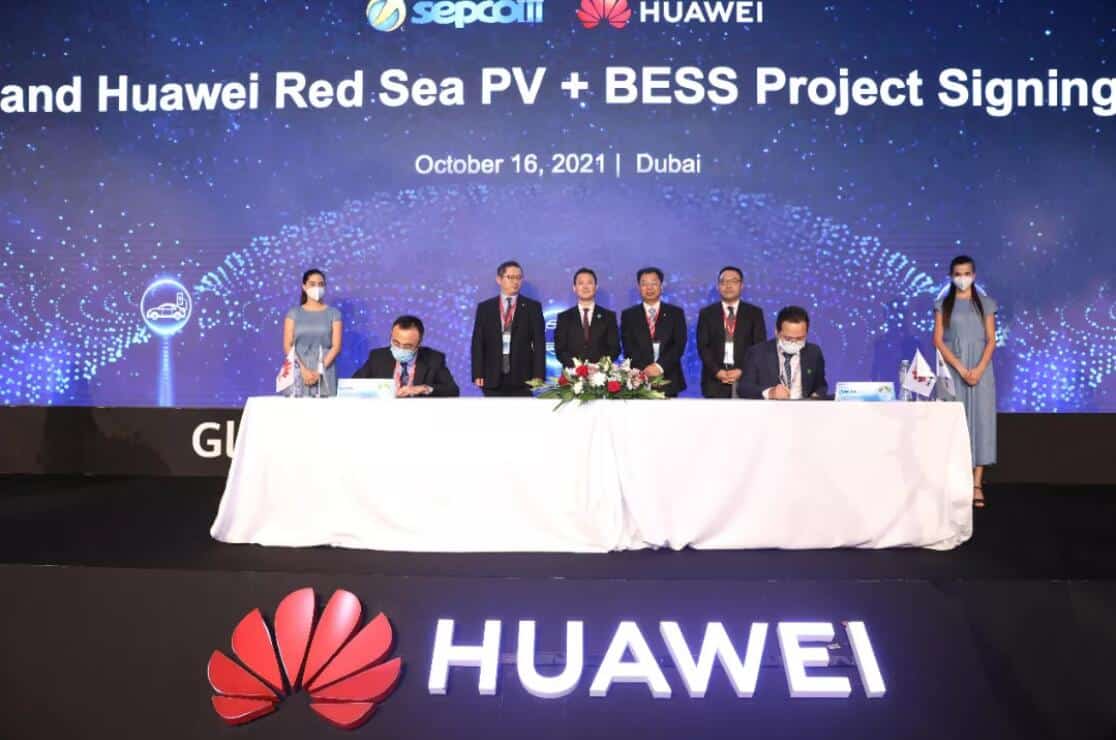 Huawei signs 1,300-MWh energy storage project in Saudi Arabia