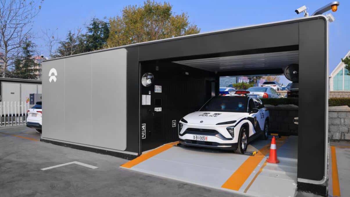 Nio delivers vehicles for police use in Qingdao, eastern China