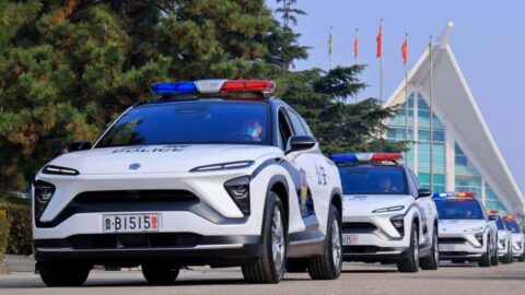 Nio delivers vehicles for police use in Qingdao, eastern China