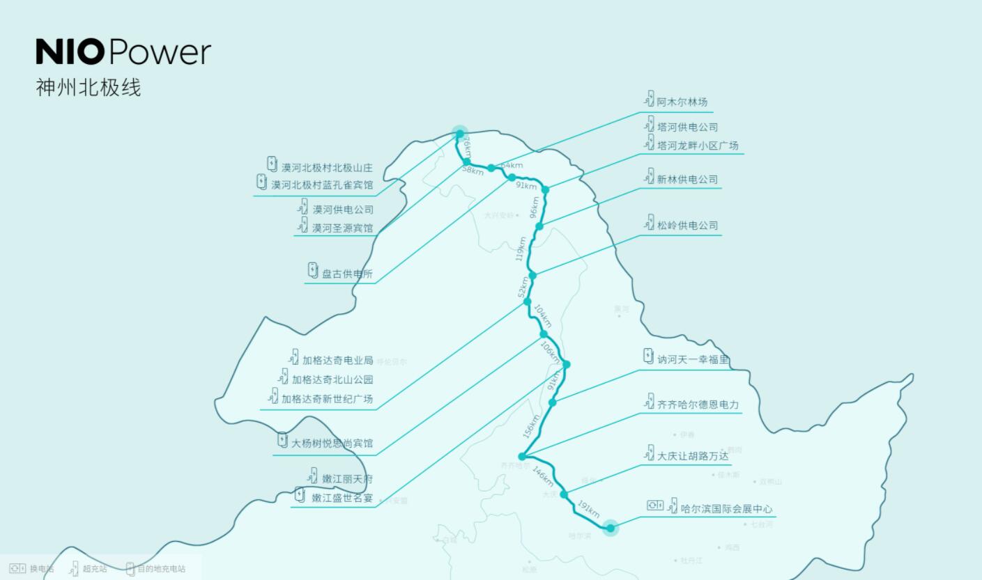 Nio opens charging line in northernmost part of China under Power Up Plan