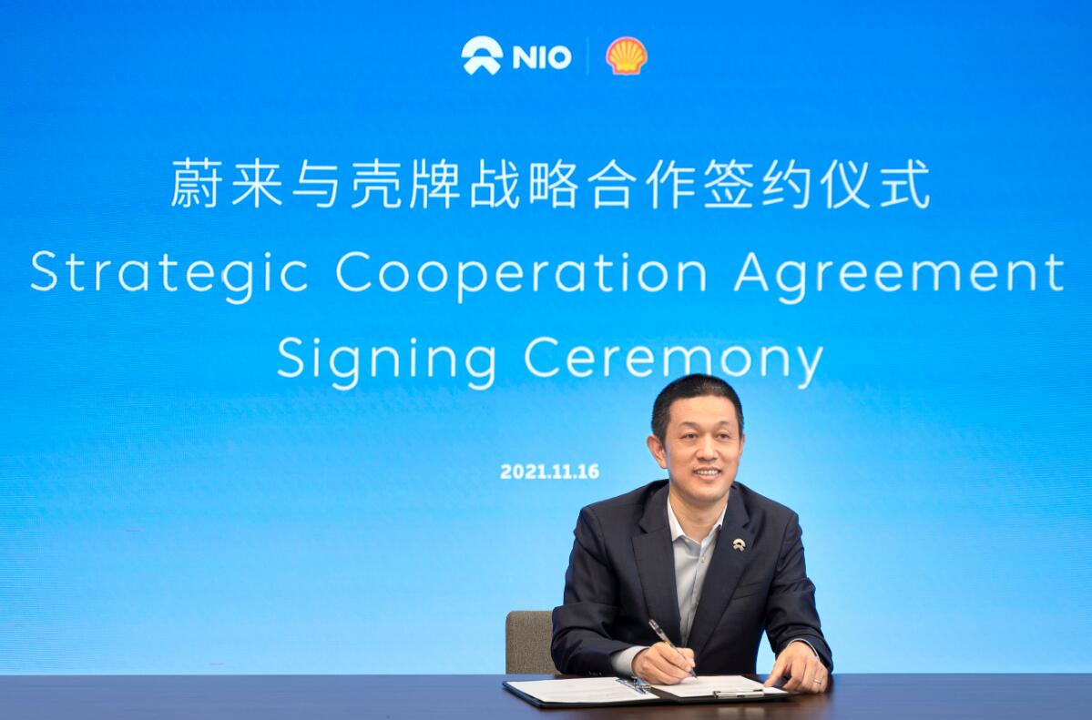 Nio signs strategic co-op deal with Shell, world's largest gasoline retailer
