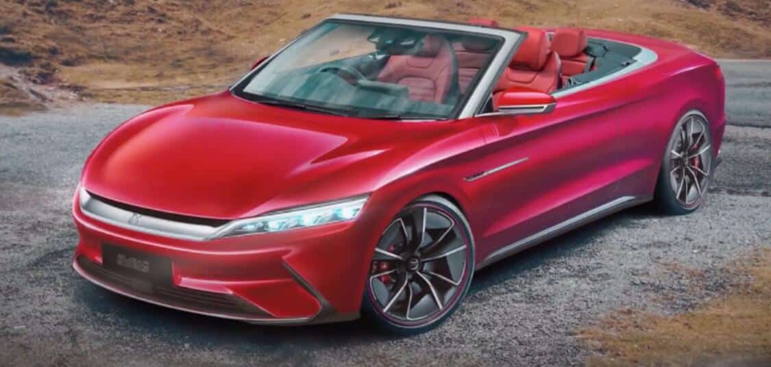 Spy shots suggest BYD may be building convertible version of Han EV