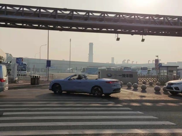 Spy shots suggest BYD may be building convertible version of Han EV