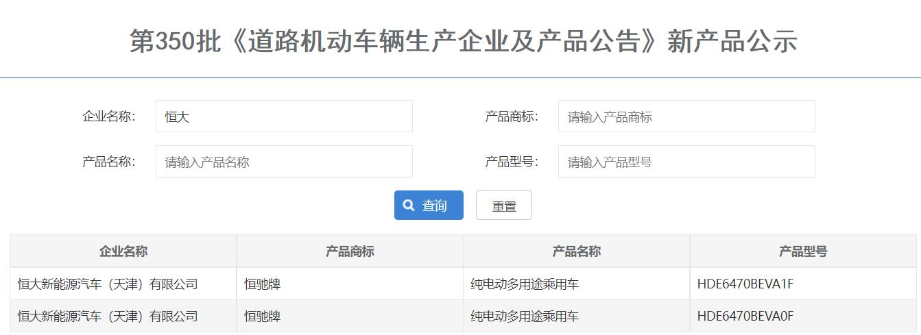 Evergrande's car-making progress suffers new setback as its models disappear from regulatory list
