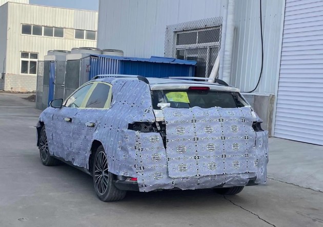 Spy shots suggest BYD may be building convertible version of Han EV