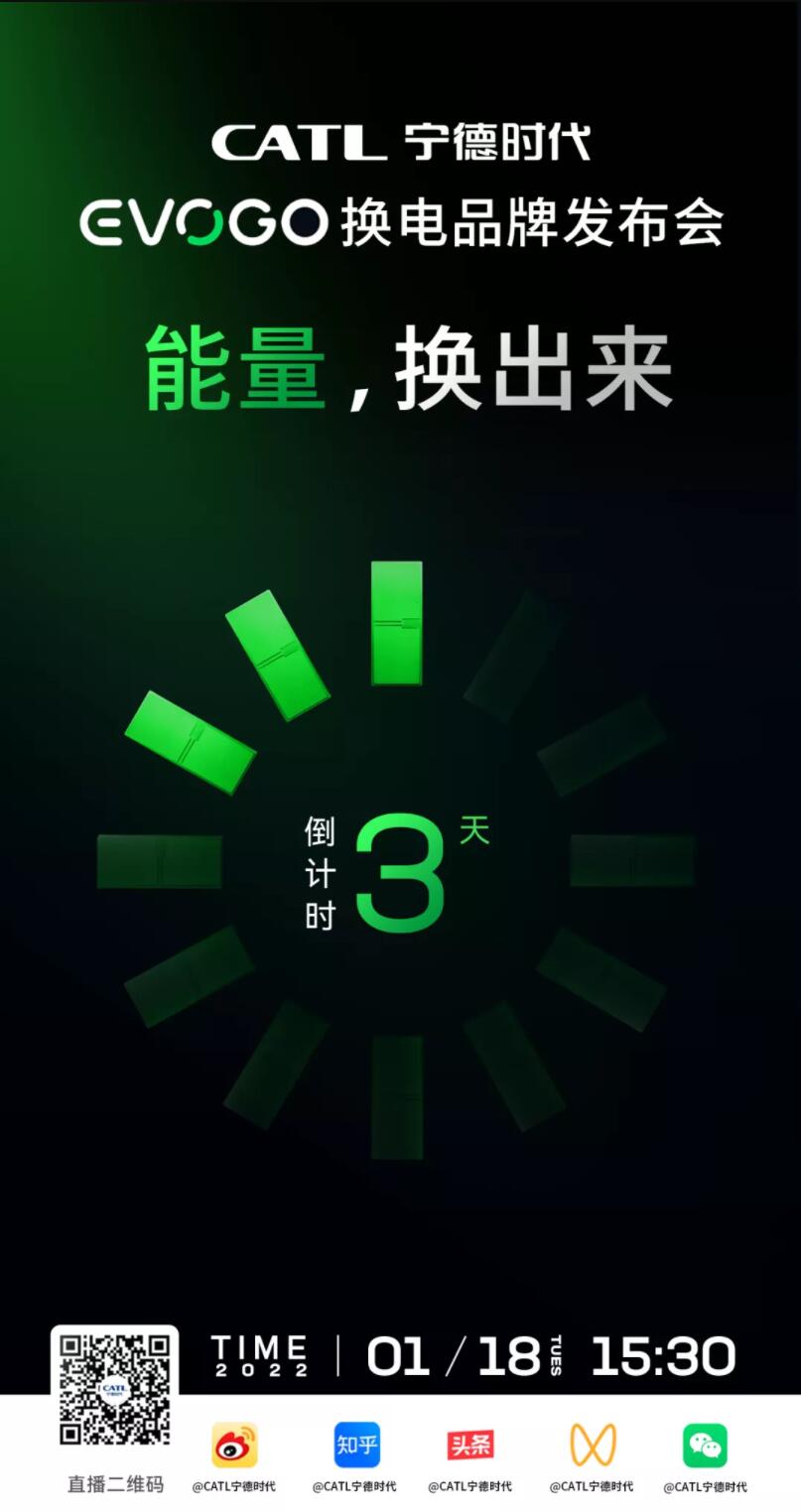 CATL confirms entry into battery swap, will hold launch event on Jan 18