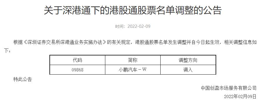 Xpeng becomes first EV maker to be included in Hong Kong-Mainland stock connect