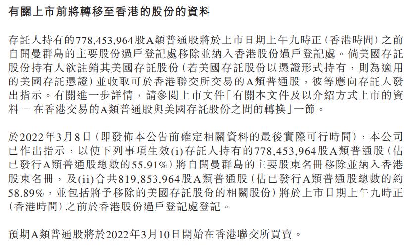 Nio to register about 60% of its Class A ordinary shares in Hong Kong