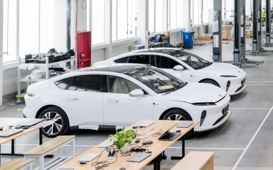 Nio vehicle pilot center built at NeoPark, first ET5 pilot car rolls off line