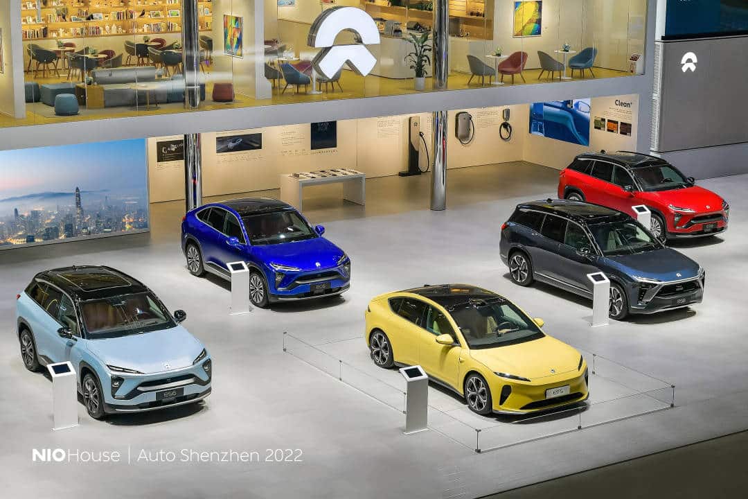 Nio brings its full lineup of models to Auto Shenzhen 2022