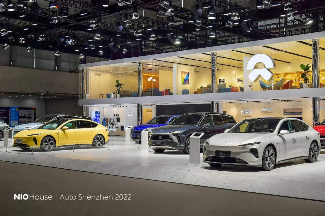 Nio brings its full lineup of models to Auto Shenzhen 2022