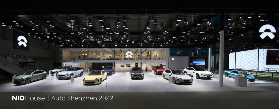 Nio brings its full lineup of models to Auto Shenzhen 2022