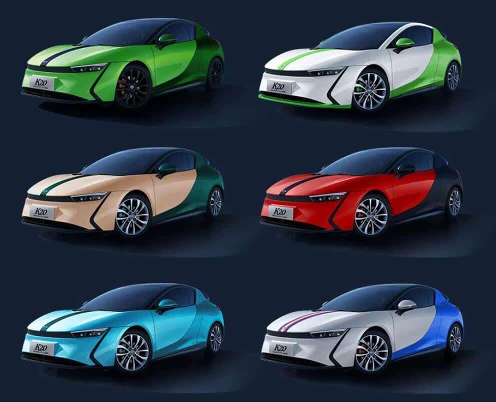 Qiantu's two-seat compact car, K20, starts pre-sale with prices starting at around ,070