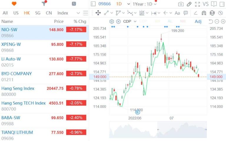 EV stocks plunge in Hong Kong as overall market weakens