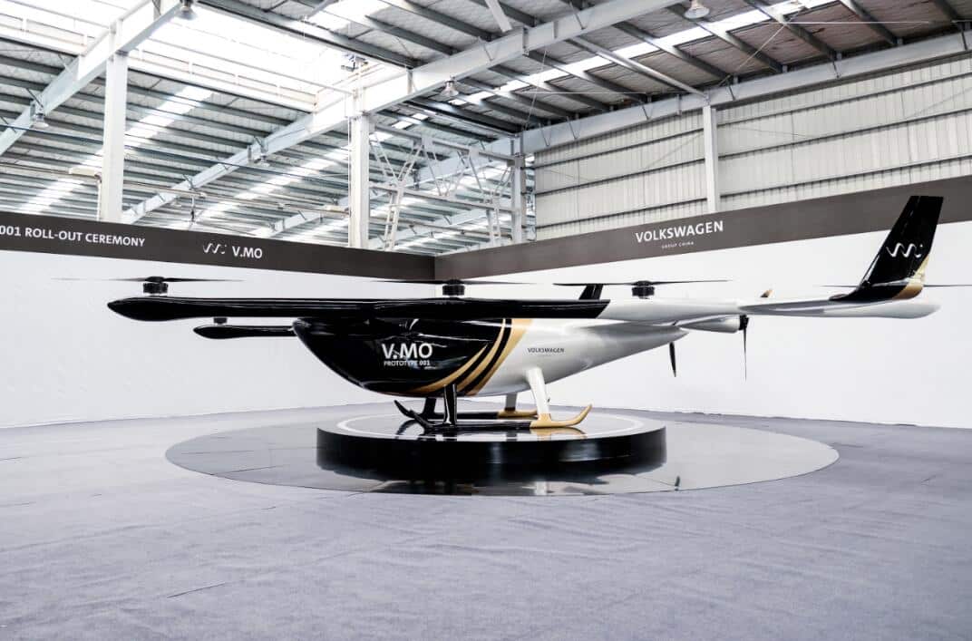 Volkswagen China unveils flying vehicle prototype V.MO, joins Xpeng's exploration of air mobility