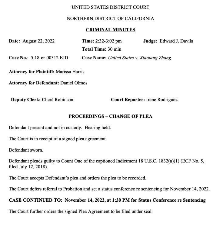 Ex-Apple employee pleads guilty to stealing trade secrets before joining Xpeng