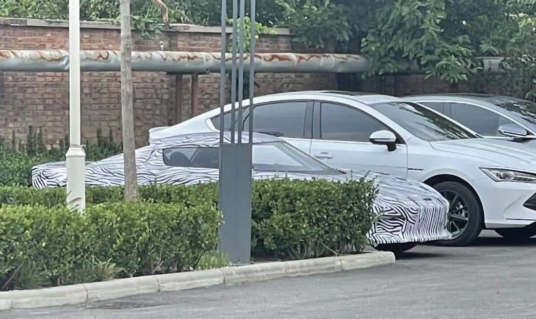 Spy photos show BYD may be building electric sports car