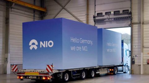 Nio sees first swap station roll off line in Europe as Hungarian plant goes into operation